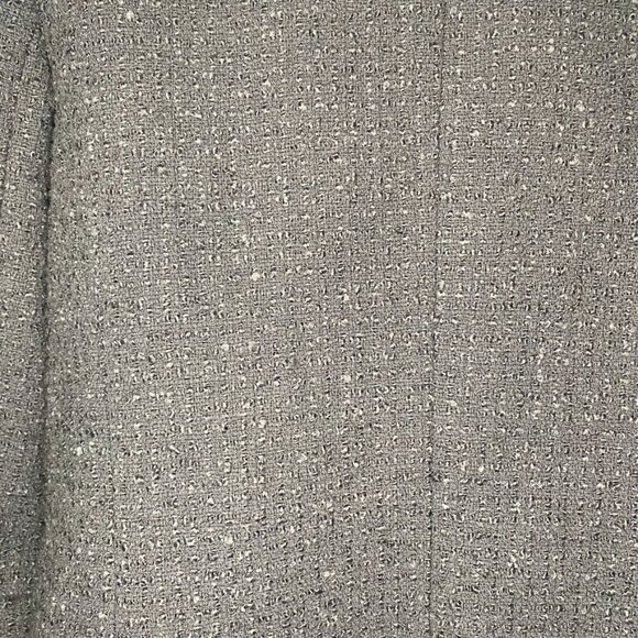 Calvin Klein Old Money Jackie O Tweed Open Front Black Blazer Womens Size 8 - Picture 4 of 7